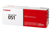 Cartucho De Toner Canon 1700 Paginas 051 Bk Negro 2168C001A